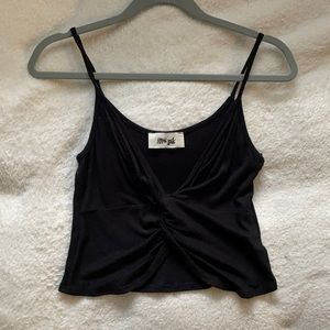 Knot front tank top (cropped)